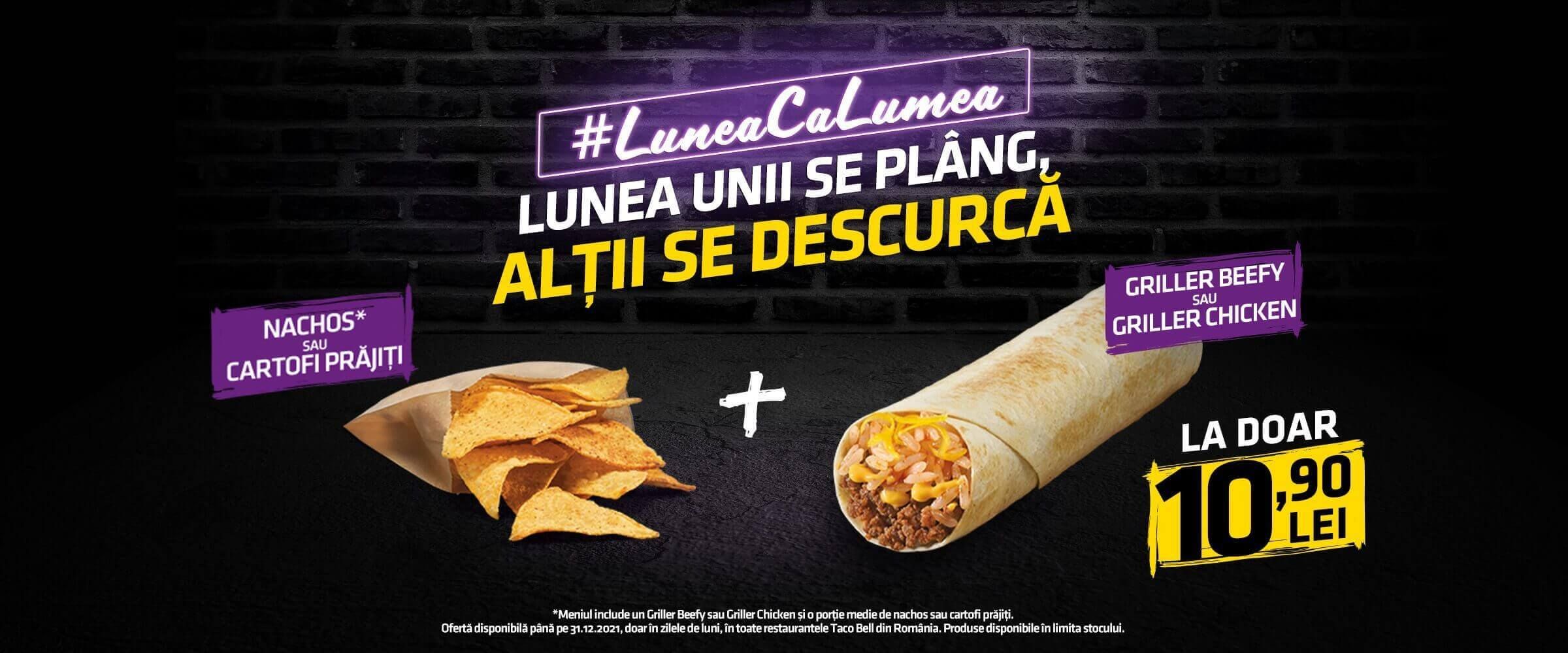 Taco Bell lansează Monday Offer în restaurante şi face #luneacalumea