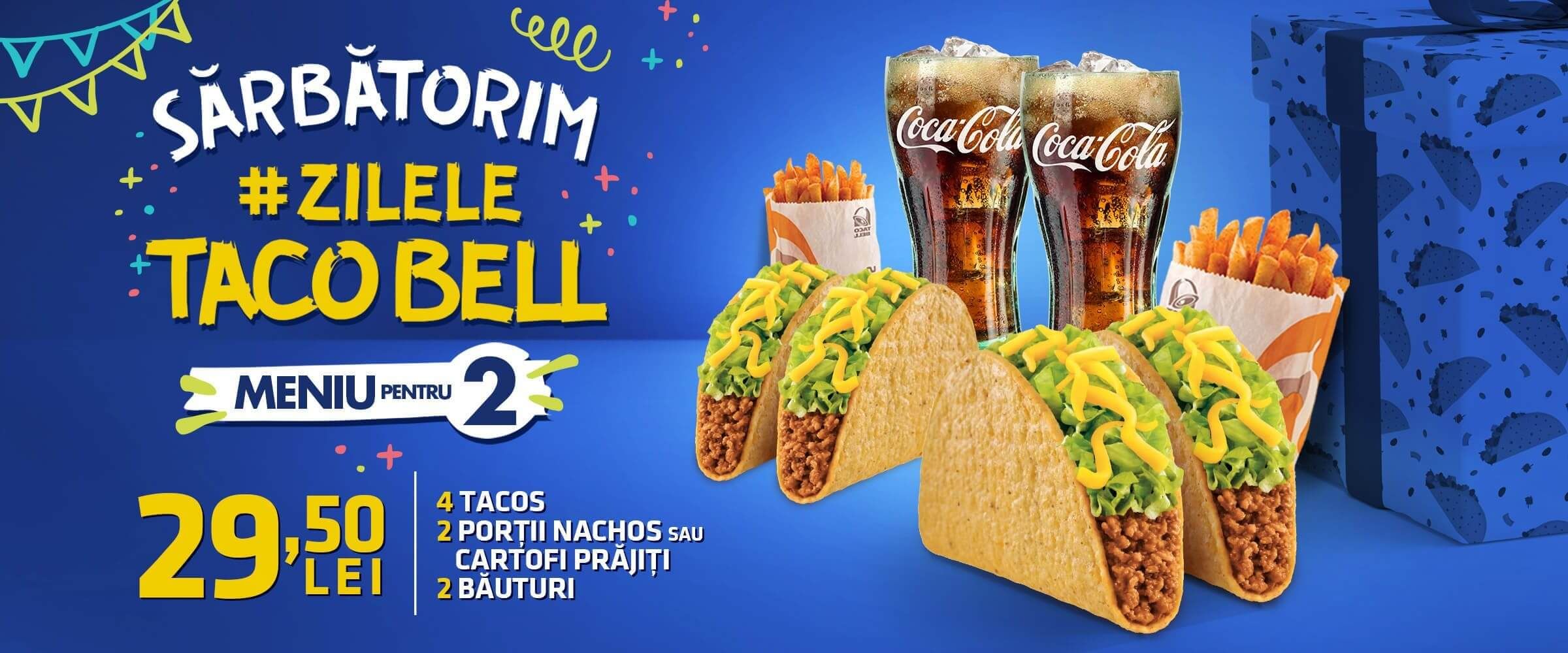 Dublă sărbătoare, alături de fani: onomastică și aniversare în octombrie pentru Taco Bell, la un an de la lansare
